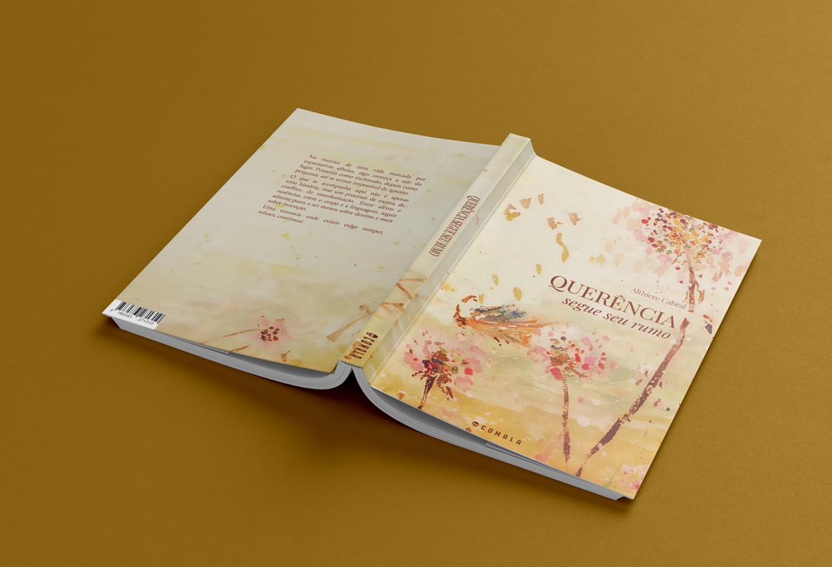 Capa aberta do livro Querência segue seu rumo