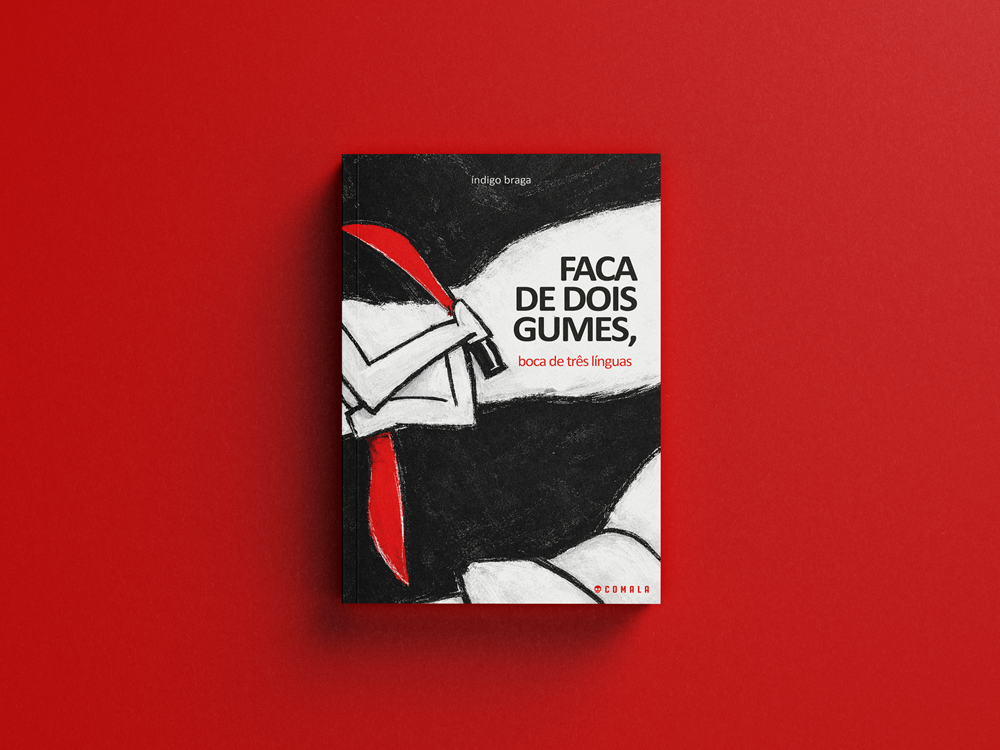 capa do livro faca de dois gumes, boca de três línguas