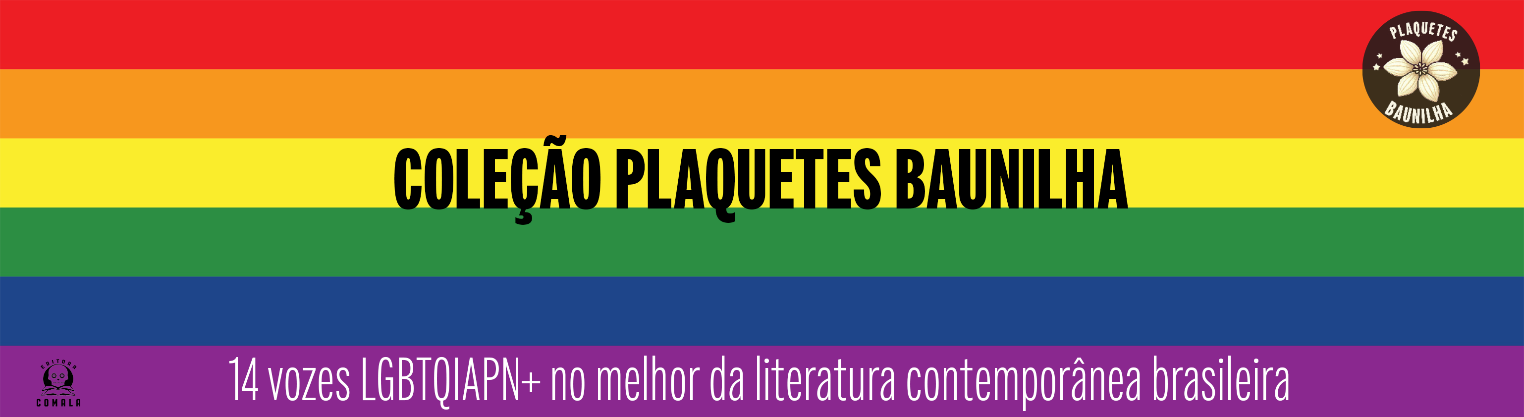 Banner da Coleção Plaquetes Baunilha com autoria LGBTQIAPN+