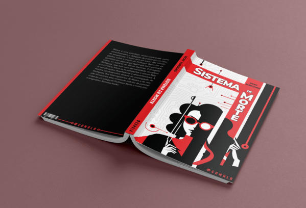 Capa aberta do livro Sistema de Morte